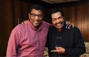 DRBA CEO Jimmy Cunningham, Jr., and World-Class Blues artist Bobby Rush in Pine Bluff in 2018. Credit: DRBA & Jimmy Cunningham, Jr.