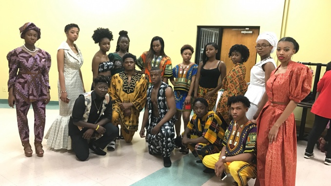 The University of Arkansas at Pine Bluff (UAPB) Modeling team Twisted Kreations (TK) wear pieces designed and tailored by Dorothy J. Johnson Anderson, founder and owner of Dorothies Custom Dezignz in Pine Bluff, Arkansas. Front (bottom row): Myles Williams, Cameron withers, Cameron withers, Rodterrian Scott, Jamar DeShazer, and Richo. Back (top row): Bridgette Jones, Aaliyah Holt, Antwaness, Makeya, Alyssa Hood, Nakieya, Rahjze Offord, Kayla Jimmerson, Lakia Dean, and Endya Allen.