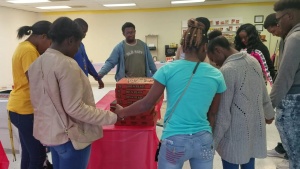 Full Circle 360: Prayer and fellowship are always part of this youth ministry in Pine Bluff, Arkansas. Credit: Full Circle 360