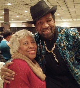 Dorothy Hayes with Larry Ellis, brother of Bobby Rush, on November 30, 2018, in Pine Bluff, Arkansas. Credit: Pamela Hayes