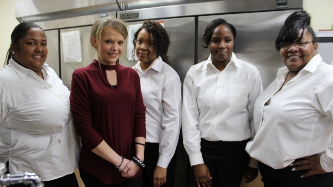 The talent behind the four course meal at the Inaugural Chef’s Dinner held by the Front Porch Hospitality Group in Pine Bluff, AR, on December 3, 2018. The Group plans for Pine Bluff to have its own culinary teams in the future. Credit: <a href="https://www.facebook.com/CharityAshcraftPhotography" target="_blank" rel="noopener">Charity Stephens</a>